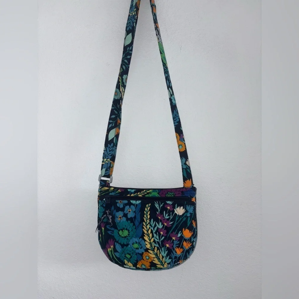 Vera Bradley Midnight Blues Lizzy Crossbody and Matching Trifold Wallet Set